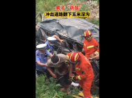 安慶：因服用感冒藥男子駕車(chē)翻下5米溝渠