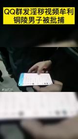 QQ群发淫秽视频牟利 铜陵男子被批捕
