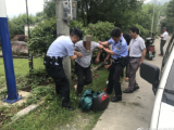 过度疲劳 宁国一男子骑车撞上电线杆