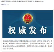 安徽省政協港澳臺僑和外事委員會原副主任王學銀被逮捕