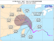 別忘帶傘！臺風“煙花”影響時間較長 7月24日-29日合肥迎降雨