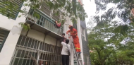蚌埠：粗心母亲忘带钥匙  让女儿爬窗取结果被卡