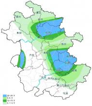 7月18日17時-20時 安徽這些地方降雨量局地超60毫米