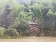 洪澇、山體坍塌、道路被淹   黃山市部分地區因暴雨受災