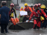 合肥暴雨致村庄内涝 消防转移36人