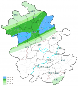 安徽沿淮淮北大部和江南南部局地有阵雨或雷雨  这些地方短时雨量可达20-40毫米
