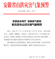 安徽發布山洪災害氣象預警 這些地區可能發生山洪災害