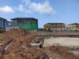 几天后就要开学报名  宣城一小学新校区建设施工还未完成