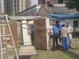 合肥高新区兴园中心协助企业拆除违建工棚