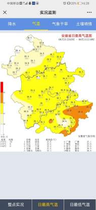 ?59站點(diǎn)高溫！安徽淮河以南高燒不退  預(yù)報(bào)顯示降雨正在路上