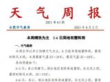 合肥天气周报：最高气温32～34℃，8月6日前多局地雷阵雨 