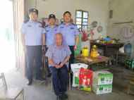 泗县警方慰问87岁抗美援朝老兵