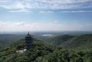 一岭分江淮一道看滁州 龙山之巅赏美景 娘娘顶上看风车