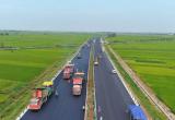 蚌埠五河：高速路段施工火热