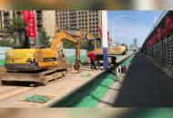 合肥金寨路南延開工 記者航拍施工現場