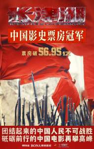 56.95億！電影《長津湖》登頂中國影史票房榜