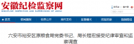 六安市裕安區原糧食局黨委書記、局長程宏被查
