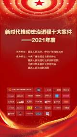 “新時代推動法治進程十大案件——2021年度”等您來投票！