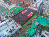 合肥郎溪路（裕溪路-明皇路）工程一標(biāo)主橋全線貫通