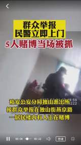 居民楼内“比鸡”赌博  六安警方将五名违法人员抓现行