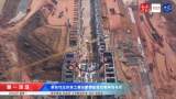 航拍引江济淮工程  合肥蜀山枢纽船闸似长龙