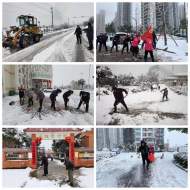 以雪為令 聞雪而動！掃雪除冰,白澤湖鄉在行動