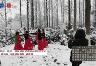 直擊安徽虎年大雪｜淮南迎虎年第一場(chǎng)雪  紅裙大媽雪中起舞