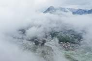 航拍丨春雪過后  安徽皖南山區(qū)銀裝素裹美如畫