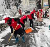 合肥经开区芙蓉社区：以雪为令！百余名志愿者扫雪忙