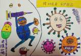 合肥市大圩镇：“童”心防疫 萌伢有“画”说
