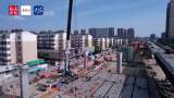 合肥文忠路高架主线桥力争10月完工 记者探访施工现场