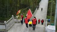 安徽多地云祭掃緬懷先烈 代祭掃慰忠魂