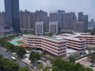 記者航拍合肥五十中潛山路校區(qū)校園全貌（組圖）