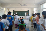 阜陽市西湖鎮周莊小學開展視力篩查活動