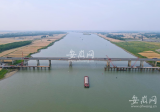 宁洛高速改扩建工程淮河特大桥主栈桥施工完成