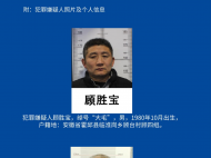 六安警方再次公開征集顧勝寶等人違法犯罪線索