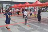 雪华乡(宏业村街道)有序高效开展核酸检测采样
