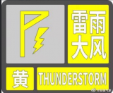 安徽省气象台发布雷雨大风黄色预警信号