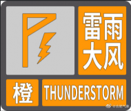 合肥市氣象臺變更發布雷雨大風橙色預警信號