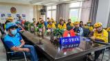 庐江交警组织开展外卖快递人员交通安全宣教活动