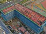 合肥四中新建男生宿舍楼结构顺利封顶