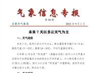 預計受臺風外圍影響 合肥市9月3日-4日平均風力增大