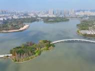 航拍丨合肥翡翠湖琴島五彩斑斕