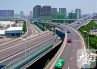 合肥金寨路高架綁寬新建段通車