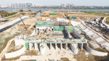 “靓淮河”龙子河枢纽水下工程即将完工