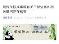網傳區領導不雅聊天記錄？成都市紀委監委回應：正在核查