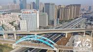 合肥金寨路改造下穿滬蓉鐵路、合福高鐵橋孔工程全線通車