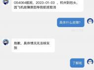 華夏航空客服回應航班取消：因飛機故障原因導致