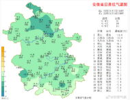 1月20日前安徽以多云到晴為主 21日起淮河以南有一次雨雪天氣過程