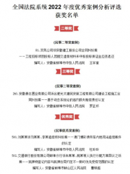 喜報(bào)！蚌埠法院4篇案例5篇論文在全國(guó)法院評(píng)選中獲獎(jiǎng)